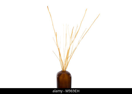 reed diffuser room aroma oil isolated on white background Stock Photo