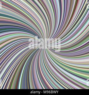 Swirl background from twisted spiral ray stripes Stock Vector