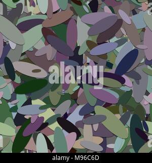Seamless ellipse background pattern - vector graphic design from colorful ellipses with shadow effect Stock Vector