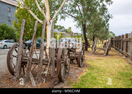 Junee Licorice and Chocolate Factory is located at the restored Junee Flour Mill, a historic  landmark in the township of Junee, New South Wales Stock Photo