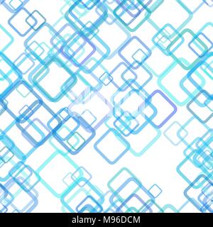 Repeating geometric square background pattern - vector graphic design from random diagonal squares with opacity effect Stock Vector