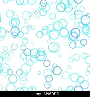 Seamless chaotic circle pattern background - vector illustration from rings with opacity effect Stock Vector
