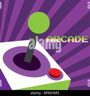 Arcade vintage gamepad Stock Vector