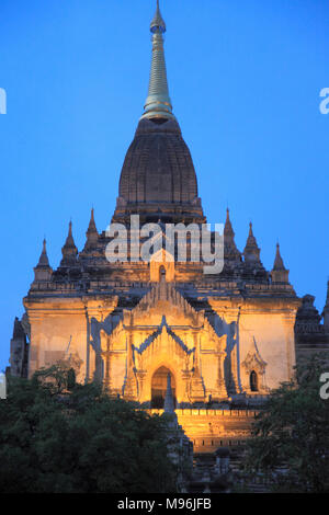 Myanmar, Burma, Bagan, Gawdawpalin Temple, Stock Photo
