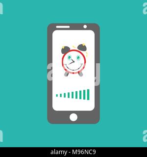 Clock app. Digital clock alarm phone application. Cellphone watch widget  futuristic vector user interfaces. App ui clock mobile, time and date  illustration Stock Vector Image & Art - Alamy