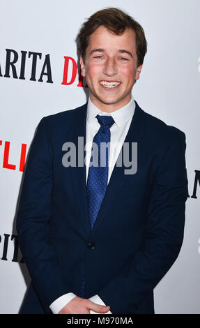 Los Angeles, USA. 22nd March, 2018. Skyler Gisondo  attends Netflix's 'Santa Clarita Diet' season 2 premiere at The Dome at Arclight Hollywood on March 22, 2018 in Hollywood, California Credit: Tsuni / USA/Alamy Live News Stock Photo