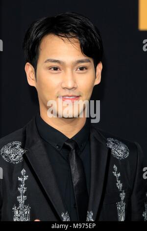 Wesley Wong arrives at the global premiere of Pacific Rim Uprising at the  TCL Chinese Theatre on Wednesday, March 21, 2018, in Los Angeles. (Photo by  Jordan Strauss/Invision/AP Stock Photo - Alamy