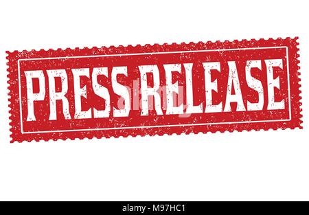 Press release grunge rubber stamp on white background, vector illustration Stock Vector