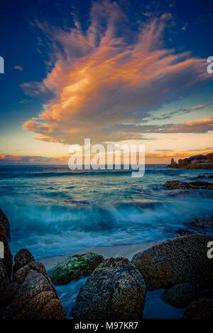 Australien, Tasmanien,  Felsformation, Bay Of Fires, St. Helens, Granitfelsen Stock Photo