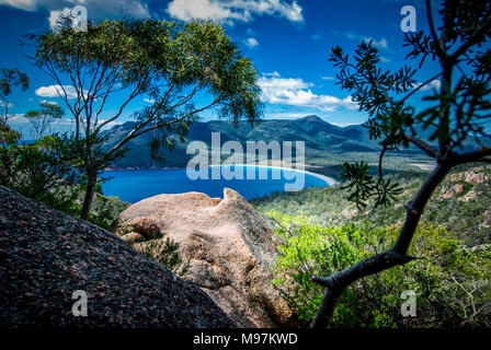 Australien, Tasmanien,  Coles Bay, Freycinet Halbinsel, "Wineglass Bay" Stock Photo