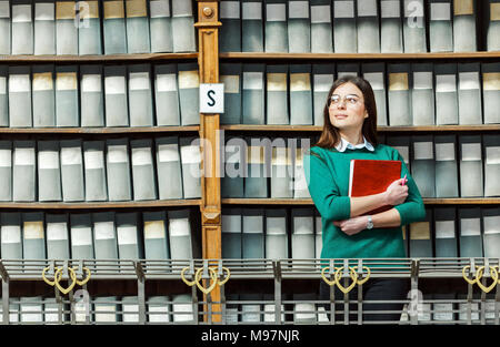 Girl in the Library Stock Photo