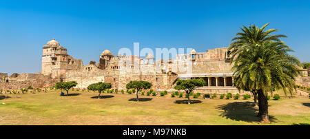 Rana Kumbha Palace, the oldest monument at Chittorgarh Fort - Rajastan State of India Stock Photo