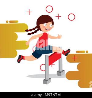 sport kids activity Stock Vector