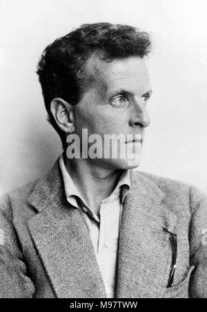 Ludwig Wittgenstein. Portrait of the Austrian philosopher Ludwig Josef Johann Wittgenstein (1889-1951) by Moritz Nähr, 1930. Stock Photo