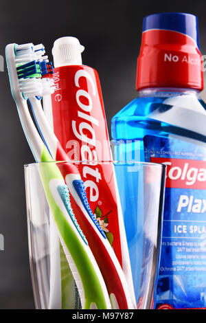 Colgate toothpaste manufactured by the American consumer-goods seen in ...