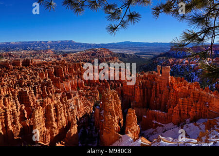 Bryce Canyon National Park in Winter,Utah,North America Stock Photo