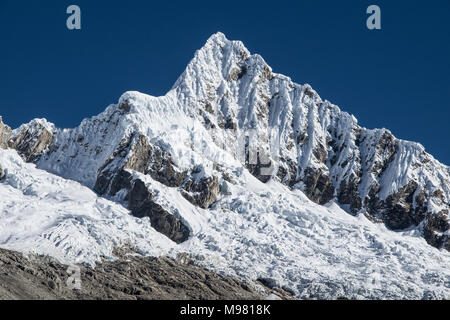 Khumbu glacier with Nuptse and Mount Everest seen from Kala Pattar Stock Photo