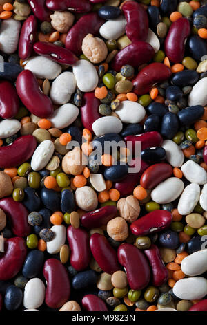 Mixed pulses, close-up Stock Photo