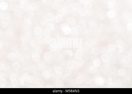 Defocused light silver bokeh background.  Stock Photo