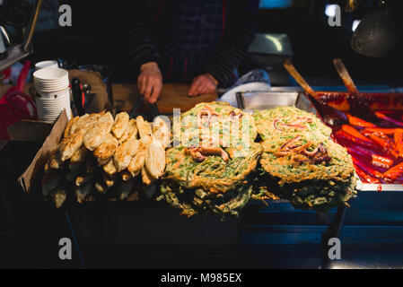 South Korea, Busan, street food market to take away Stock Photo