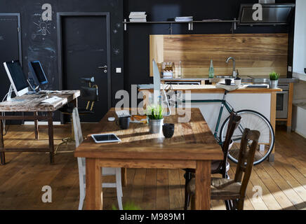 Modern office interior with kitchen Stock Photo