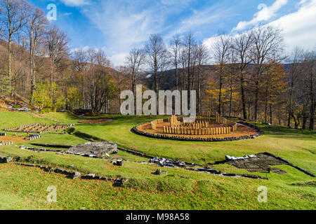 Sanctuary in Sarmizegetusa, capital of the Dacian Empire, UNESCO World Heritage Site Stock Photo