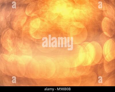 Blured ice floe. Sunset colors in natural ice. Nice natural bokeh defocused sparkling lights in ice. Stock Photo