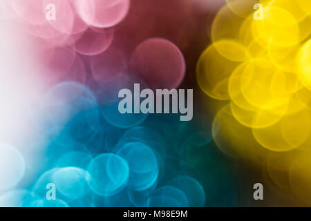 Unfocused blurry colorful lights Stock Photo