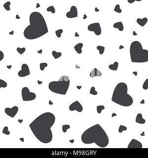 Seamless pattern with heart. Seamless pattern with stars for web, print, wallpaper, fashion fabric, textile design, background for invitation card or  Stock Vector