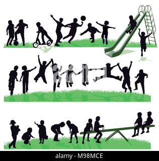 group of children playing Stock Vector Image & Art - Alamy