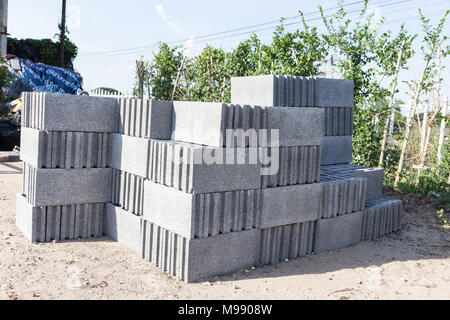Construction bricks Stock Photo