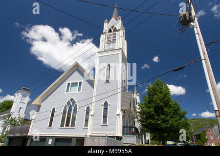 Part of Camden Harbor, Camden, Maine, USA, in summer Stock Photo