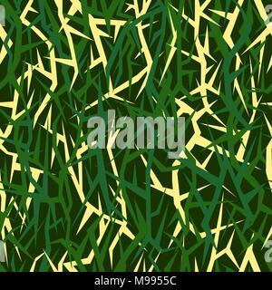 Seamless acute-angled texture for military uniform. Version - Jungle Strike Stock Vector