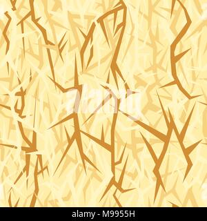Seamless acute-angled texture for military uniform. Version - Desert Strike Stock Vector