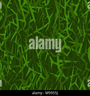Seamless acute-angled texture for military uniform. Version - Green Forest Stock Vector