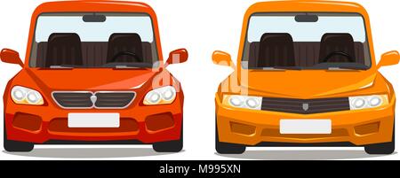 Sports car, race concept. Cartoon vector illustration Stock Vector