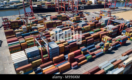 Exolgan Container Terminal, Dock Sud, Buenos Aires, Argentina Stock ...