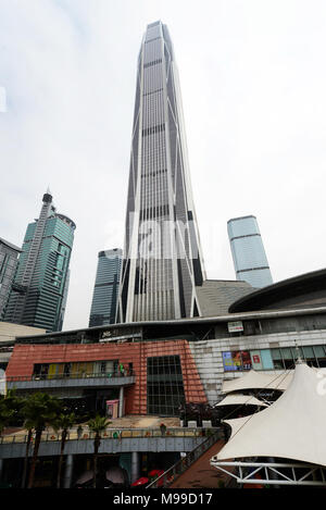 Ping An tower in Futian, Shenzhen. Stock Photo