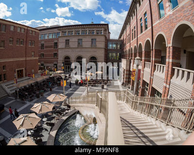 Los Angeles, MAR 16: Exterior view of the beautiful buiding in USC on MAR 16, 2018 at Los Angeles, California Stock Photo