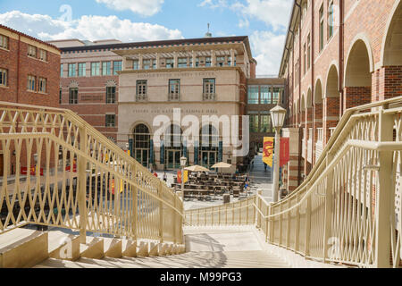 Los Angeles, MAR 16: Exterior view of the beautiful buiding in USC on MAR 16, 2018 at Los Angeles, California Stock Photo