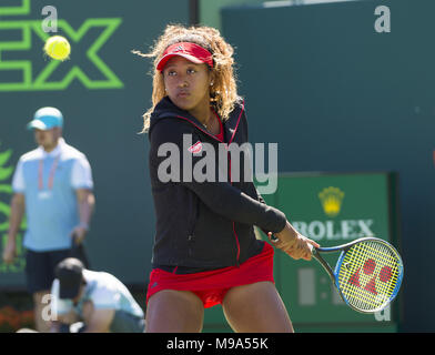 Miami, Florida, USA. 23rd Mar, 2018. NAOMI OSAKA (JPN) in action here, plays Elina Svitolina (UKR) at the 2018 Miami Open held at the Tennis Center at Crandon Park. Credit: Andrew Patron/ZUMA Wire/Alamy Live News Stock Photo