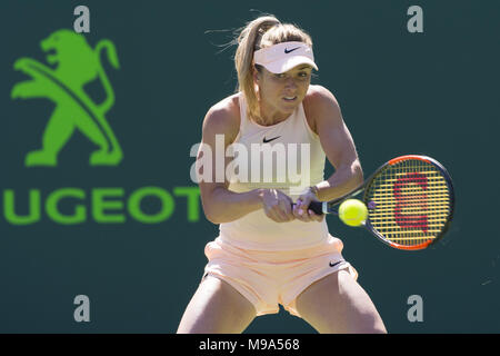 Miami, Florida, USA. 23rd Mar, 2018. ELINA SVITOLINA (UKR) in action here, defeats Naomi Osaka (JPN) 64 62 at the 2018 Miami Open held at the Tennis Center at Crandon Park. Credit: Andrew Patron/ZUMA Wire/Alamy Live News Stock Photo