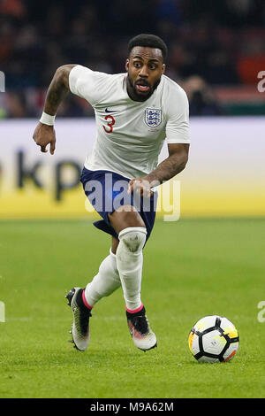 Danny Rose of England during the friendly between Netherlands and England at the Johan Cruyff Arena on March 23rd 2018 in Amsterdam, Netherlands. (Photo by Daniel Chesterton/phcimages.com) Stock Photo