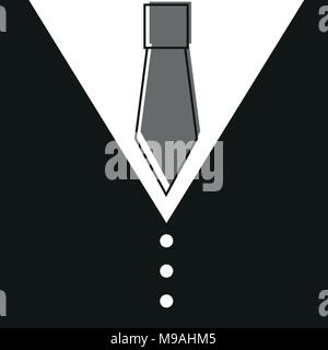 Gentelman. The bow tie - black background Stock Vector