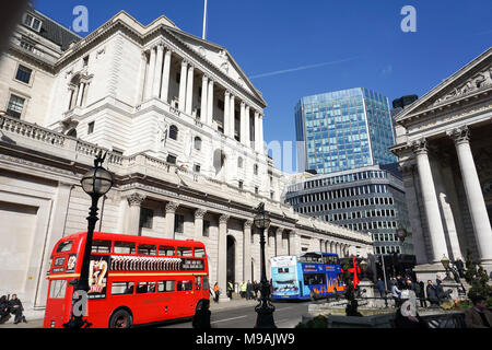 Threadneedle Street in London, UK Stock Photo
