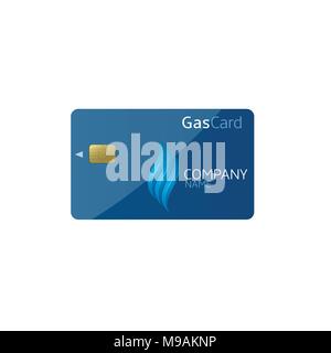 Gas card template Stock Vector