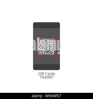 QR code reader Stock Vector