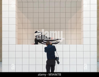 Tate Britain, London, UK. 21 March 2018. The Squash, a large-scale, immersive installation by Turner Prize nominee Anthea Hamilton. Stock Photo