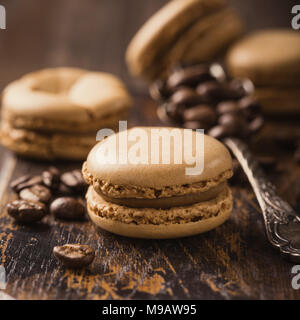 French coffee macarons Stock Photo