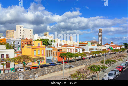 Santa Cruz de Tenerife, Canary Islands, Spain:  Cityscape with c Stock Photo